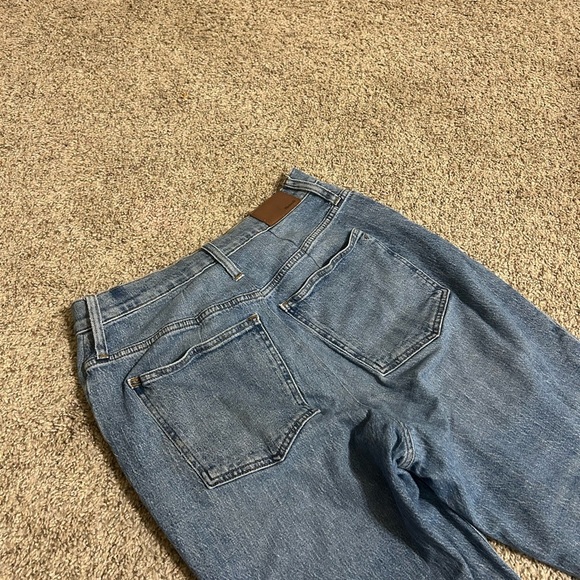 Madewell THE PERFECT VINTAGE CROP JEAN Blue Cotton Women's Size 33 High Waist - Picture 5 of 10